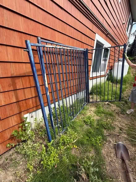 Photo of free Blue metal gate/ fence (Clinton) #1