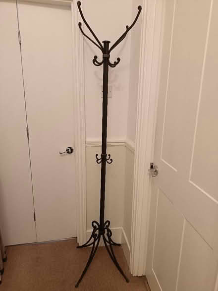 Photo of free 6ft Victorian style metal coat stand (Lavender Hill SW11) #1