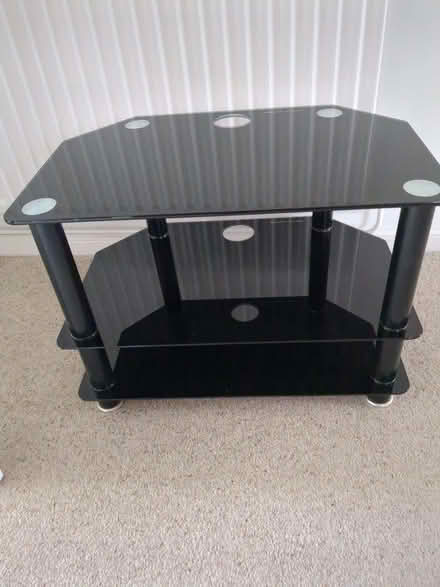 Photo of free Glass TV stand (Hunt End B97) #1