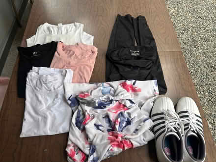 Photo of free Women’s tops, legging, shoes (Burien (shorewood)) #1