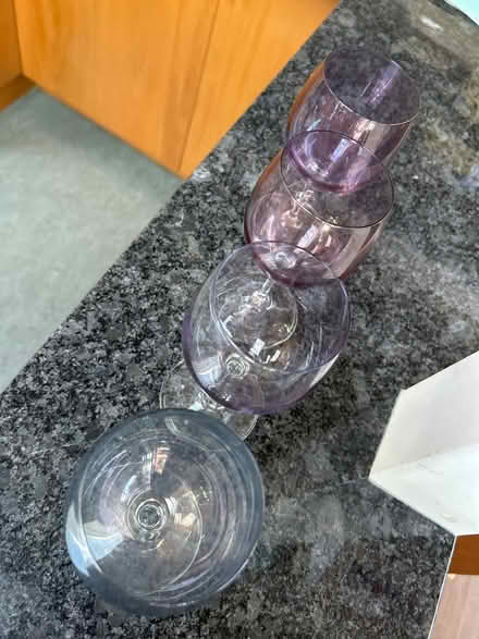 Photo of free 4 irridescent wine glasses (Walnut Creek) #1