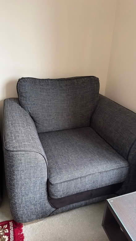 Photo of free Grey Fabric Armchair (Gravesend DA12) #2