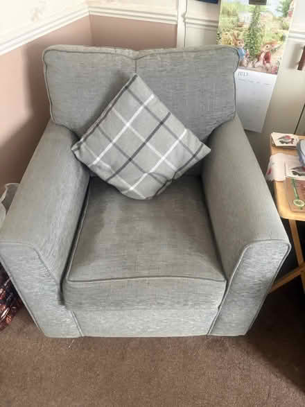 Photo of free Grey armchair - 1 year old (Chatham ME4) #2