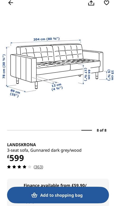 Photo of free 3 Seat sofa with futon (Stonehouse GL10) #2