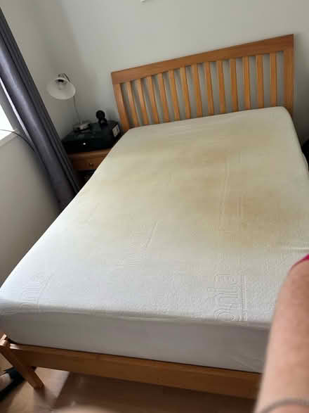 Photo of free Pine double bed & mattress (L4 - Walton - Liverpool) #4