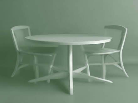 Photo of free Round wooden dining table (Poulton CH44) #1