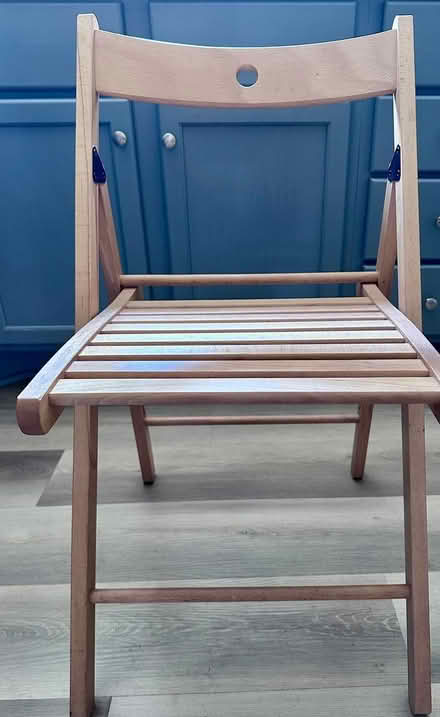 Photo of free beechwood folding chair (Evanston (Brothers K)) #1