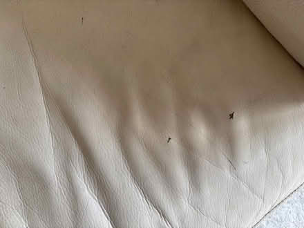 Photo of free White leather sofa (Penistone S36) #3