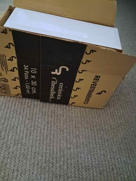Photo of free Almost full box of tiles (Melksham forest area) #2