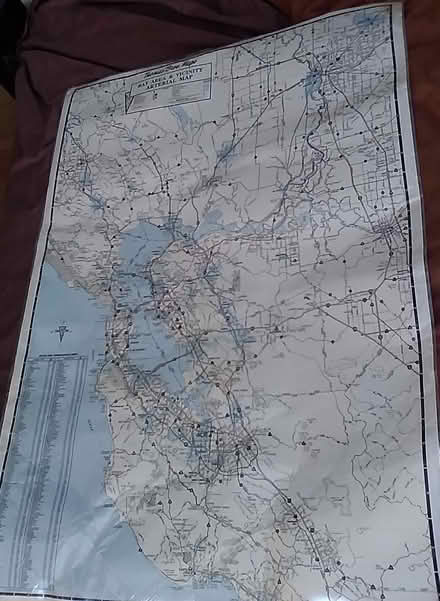 Photo of free Lg Laminated Bay Area Arterial Map (Oakland) #3