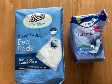Photo of free Leakproof Bed pads and tena pads (North Lopham IP22) #1