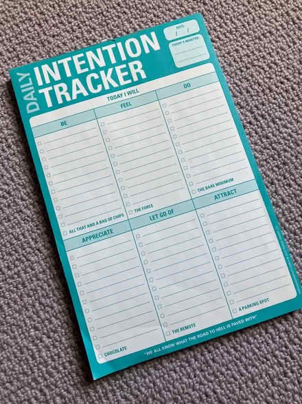 Photo of free To-do 'intention tracker' notepad (Bear Flat BA2) #1