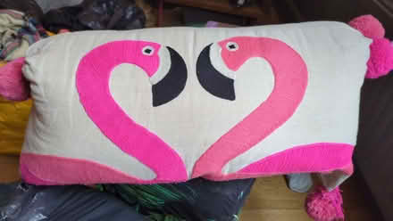 Photo of free Bombay Duck Flamingo Cushion (Woodside CR0) #1
