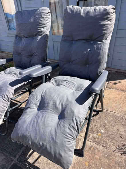 Photo of free Pair of Garden Cushioned Recliners (unused) (Grange CH48) #2