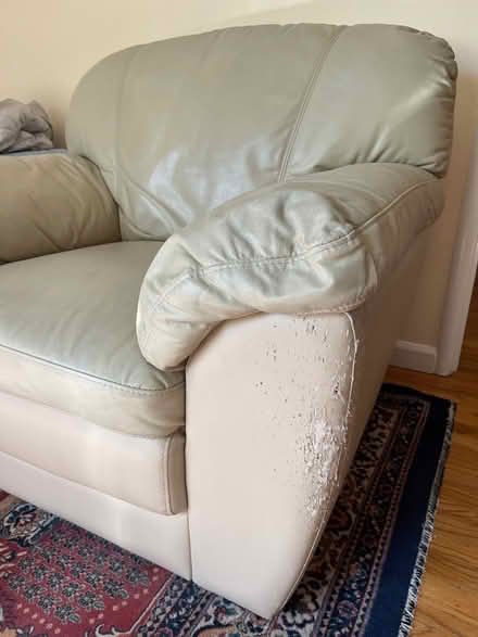 Photo of free Leather beige chair (Sunnyvale) #2