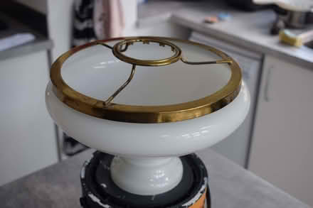 Photo of free Glass and brass lampshade (University Area RG1) #3