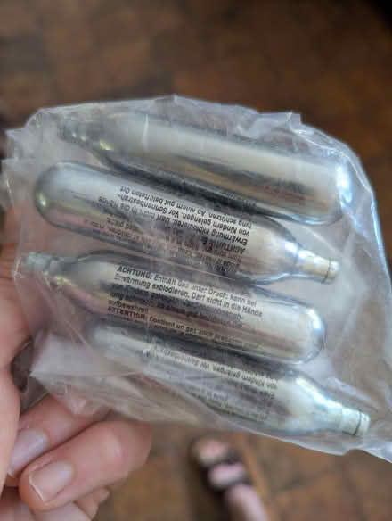 Photo of free Umbrex 12g co2 capsule For inflating bike tyres (Hugus TR3) #1