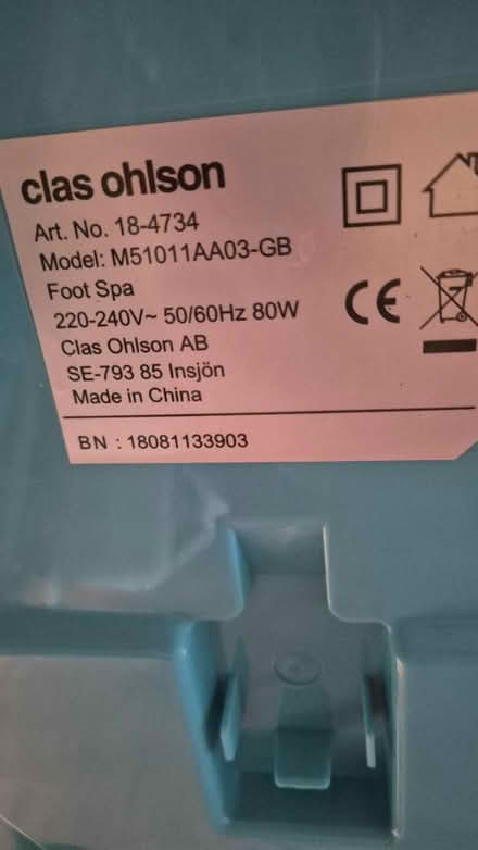 Photo of free Electric foot spa (Teddington, TW11) #3