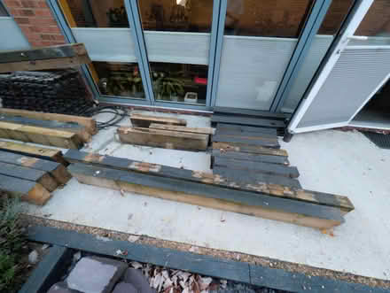 Photo of free Pine Garden sleepers (~16 lengths) (Wantage, OX12) #2