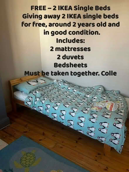 Photo of free 4 IKEA Single Beds Giving away (West Norwood SE27) #1