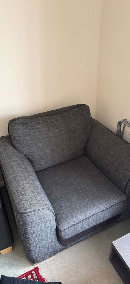Photo of free Grey Fabric Armchair (Gravesend DA12) #3