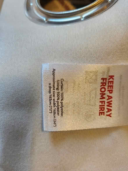 Photo of free Lined Curtains 66"/168cm x 72"/183cm (Walsall WS1) #2