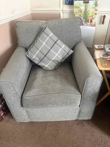 Photo of free Grey armchair - 1 year old (Chatham ME4) #1