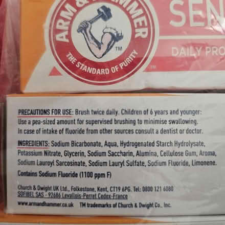 Photo of free Baking soda toothpaste x 3 (Twickenham TW1) #2