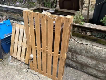 Photo of free 2 x Wooden Pallets (Hertford SG13) #1