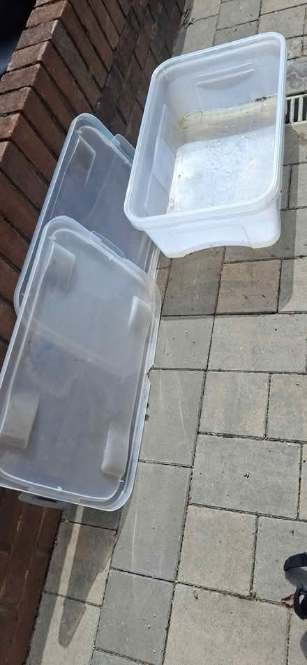 Photo of free 2 plastic storage boxes (Morden SM4) #1