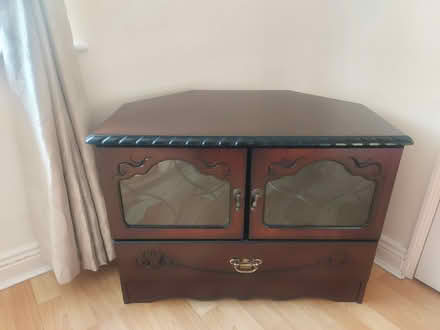 Photo of free A small vintage wooden cabinet (Lucan) #1