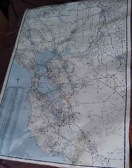 Photo of free Lg Laminated Bay Area Arterial Map (Oakland) #1