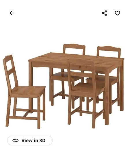 Photo of free IKEA dining table+4 chairs with pads (Four Pools WR11) #1
