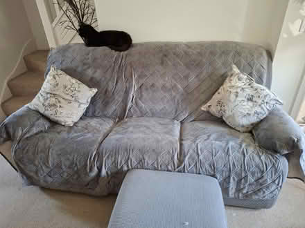 Photo of free Three seater reclining sofa (Rhyl LL18) #1