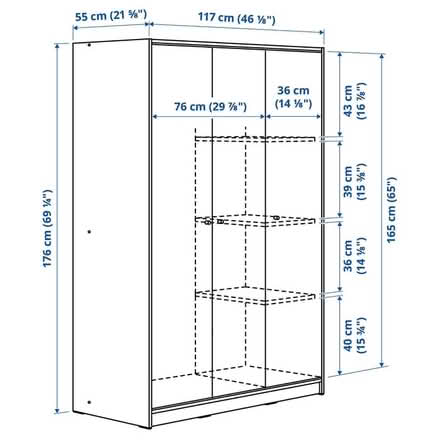 Photo of free Large Ikea 3-door Wardrobe (Rickmansworth central WD3) #2