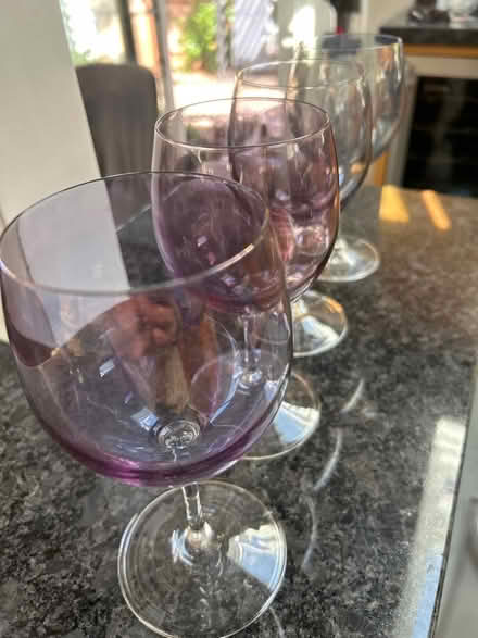 Photo of free 4 irridescent wine glasses (Walnut Creek) #2