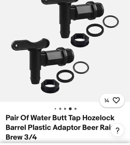 Photo of Water butt tap/adaptors (bexleyheath DA7) #1