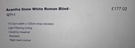 Photo of free No drill blind from blinds to go (Olympia W14) #2