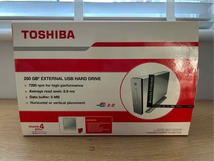 Photo of free 250 GB Toshiba USB Hard Drive (Kensington W8) #1