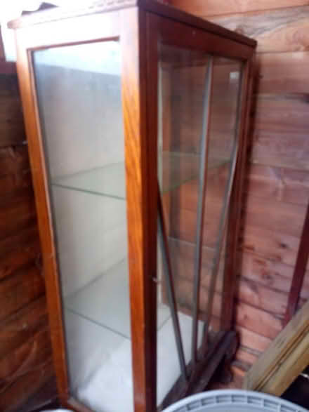 Photo of free Glass fronted wooden cabinet (Epping CM16) #1
