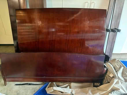 Photo of free Queen size wood bed frame (Waverly Park) #1