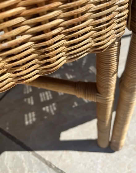 Photo of free Set of 6 x wicker dining chairs (Clevedon) #3
