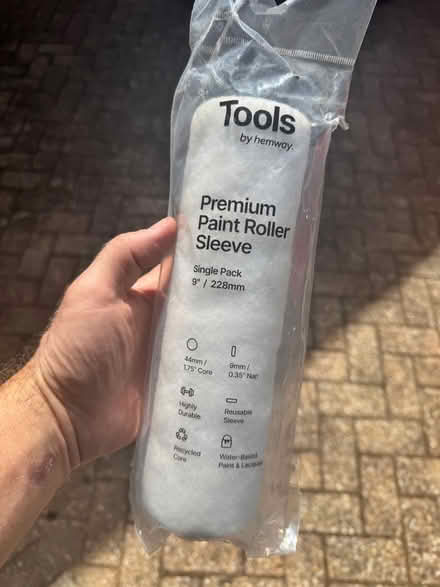 Photo of free 1.75” paint roller sleeve (Green Street Green BR6) #1