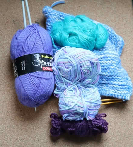 Photo of free Knitting Yarn and Knitting Needles (Penzance TR18) #1