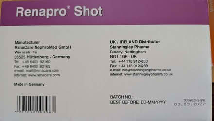 Photo of free Unused Renopro shots (Lache CH4) #2