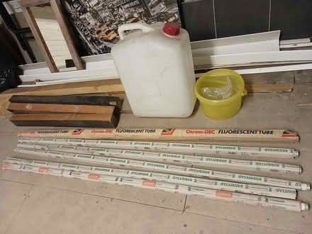 Photo of free 6 Fluorescent Strip Lights, Large Water Container, Picture. (Swincliffe BD19) #1