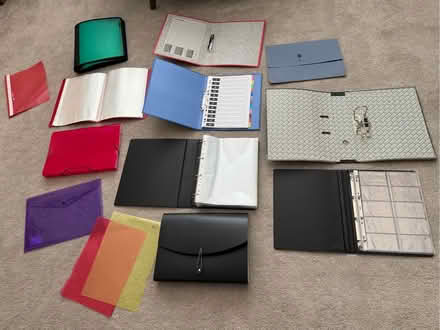 Photo of free Selection of files, binders and folders (Pooley Green TW20) #1