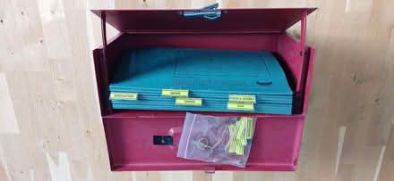 Photo of free Red Metal A4 Size Loackable File Box (Redford EH13) #2