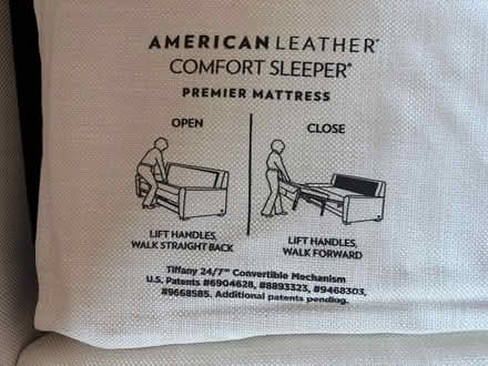 Photo of free American Leather sleeper sofa (Downtown Sunnyvale) #2