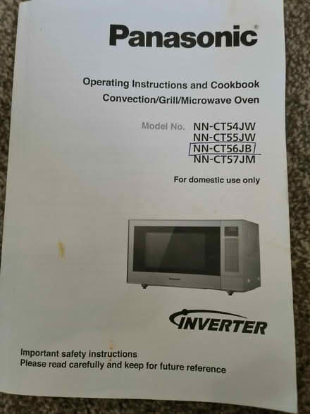 Photo of free Panasonic NN-CT56JB (RH69XR) #2